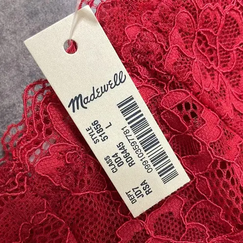 Honeydew® Intimates for Madewell Camellia Flower Lace Bralette size Large Red
