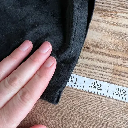 Missguided Mama lounge Velour Wide Leg Black Pants US Size 14 Large maternity