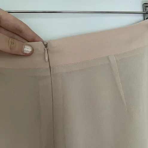 Ciera beige size 27 pants flowy wide leg style high waisted classic lightweight