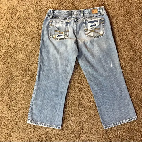 BKE Denim Capris Womens 30 Used Wendi BKL736 Some Wear