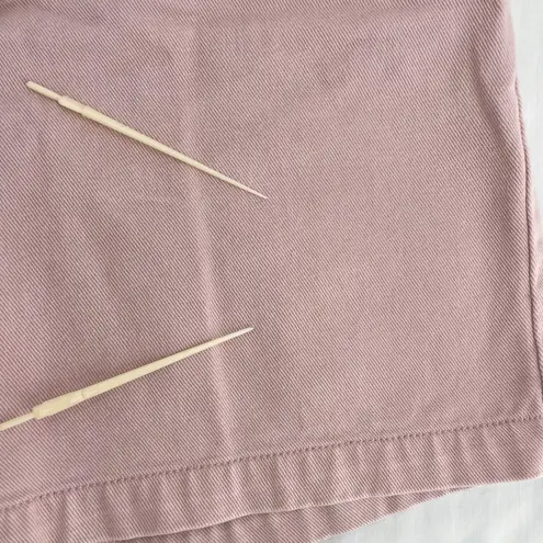 Gloria Vanderbilt Vintage Baby Pink Pastel High Rise Jean Shorts Retro Denim 12