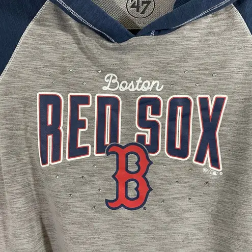 47 Brand Women MLB Boston Red Sox Raglan Pullover Hoodie Size M Size M