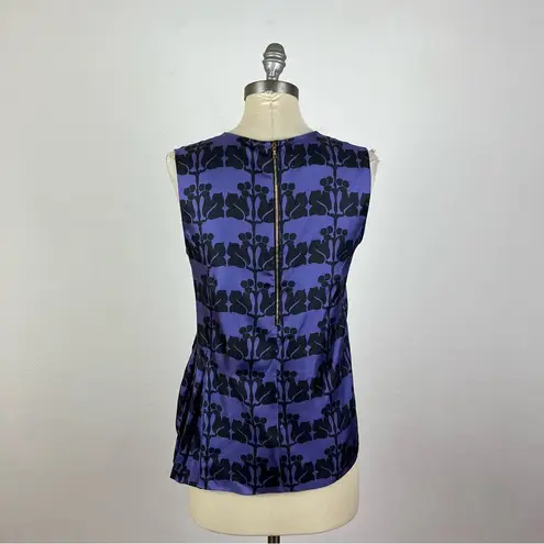 Marni Purple Silk Sleeveless Blouse Size 4