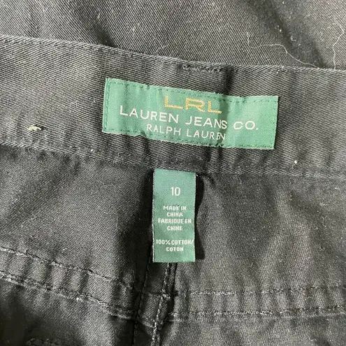 Lauren Ralph Lauren Black Lightweight Denim Carpi Jeans