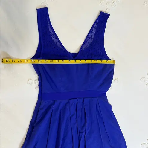 American Eagle Vintage  Outfitters Georgette Crepe Mini Dress - Royal Blue - 0