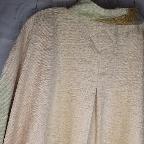 Vintage Irish Cape Collection Mary Flaherty Elegant Women's Bat Wing Cape Green Size XXL