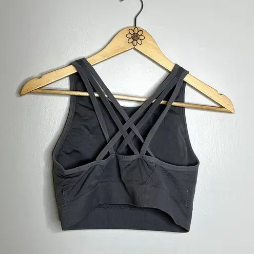 Ryka Gray Criss Cross Back Padded Sports Bra