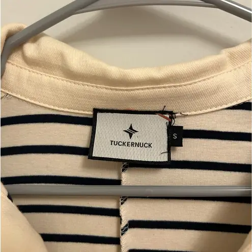 Tuckernuck Navy Stripe Ashton Knit Polo Dress size Small (S)