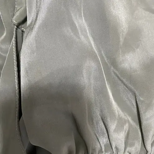 Tulle Anthro Green Satin Half Sleeve Open Front Cardigan Women's Size X - Image 2