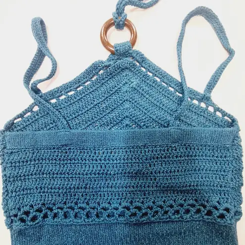 House of Harlow 1960 x REVOLVE Ginette Mixed Crochet Mini Dress in Emerald Green