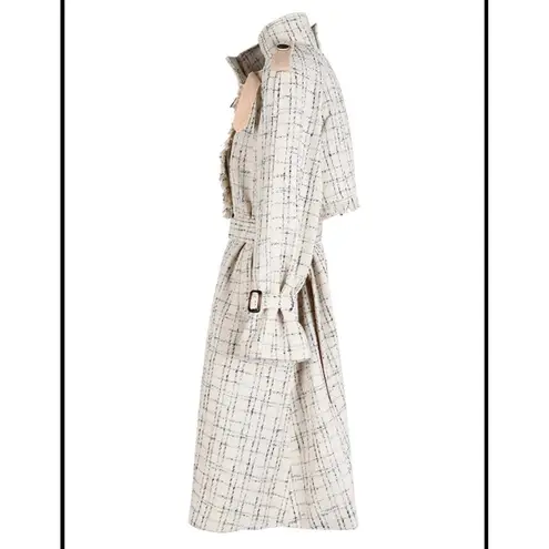 Aritzia NEW Tweed trenchcoat cream