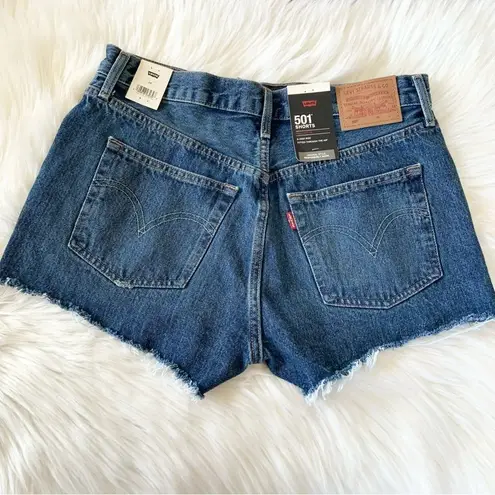 Levi's Premium 501 High Rise Jean Shorts Size 28 NEW WITH TAGS Retail $69