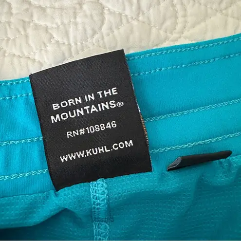 Kuhl Women's Mova Blue Cargo Outdoor Hiking Skort Skirt Size Large