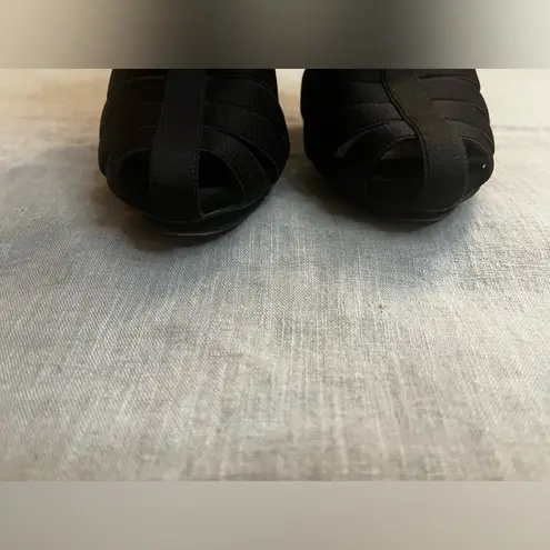 Gucci  Black Elastic And Leather Isadora Gladiator Booties