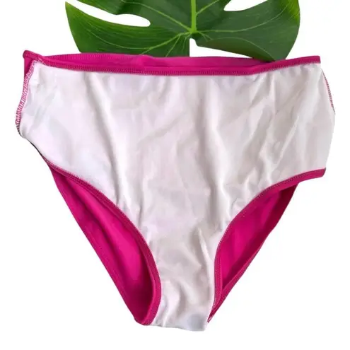 Magenta Bikini Vibrant 2 Pc High Cut Bikini Size Medium Pink