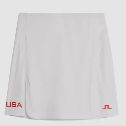 New J. Lindeberg Women's Gisele Golf Skirt White Large