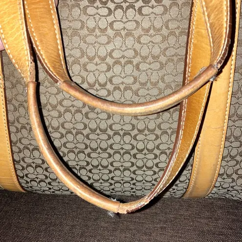 Coach Huge Brown & Tan  Tote Bag Purse