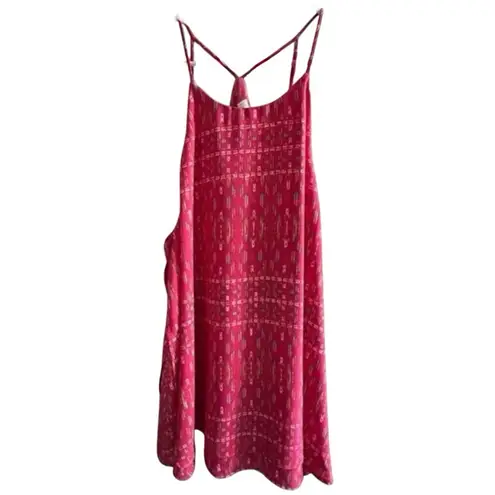 Decree Pink Sleeveless Babydoll Halter Tank Size XL