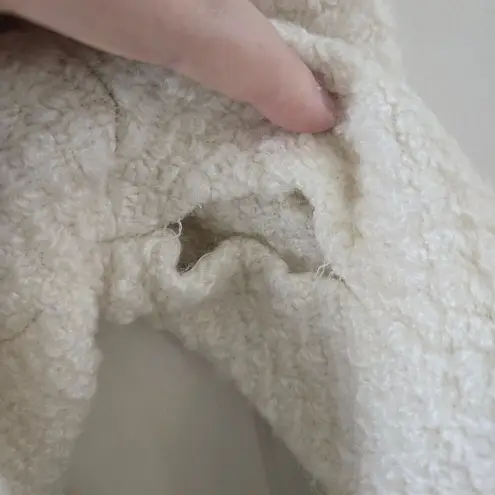 Alberto Makali Wool Blend One Button Sweater Women's Large Cardigan 3/4 Sleeve