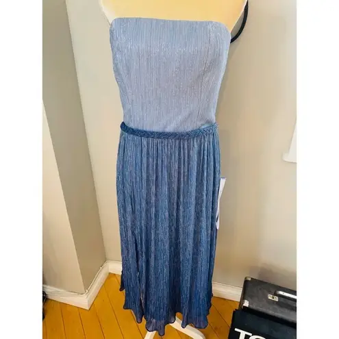 Dress the Population Haldis Metallic Ombre Strapless Cocktail Dress, Medium NWT