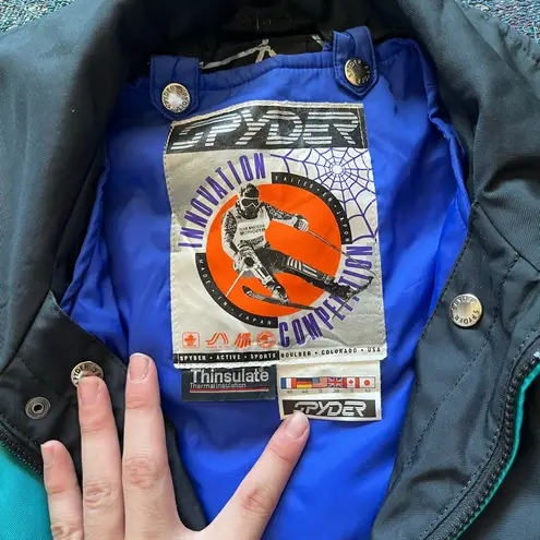 Spyder Women’s S Insulated Puffer Ski Snow Jacket Waterproof Thinsulate Black