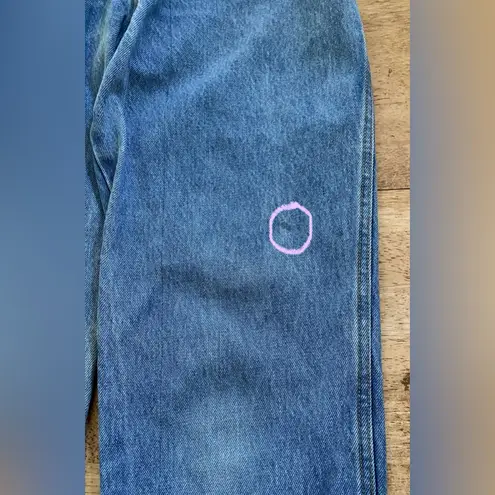 A pea in the pod Vintage Maternity Size P Travis Light Wash Denim Jeans