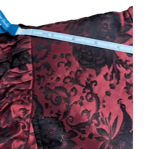 Emanuel Ungaro brocade red and black floral blazer Vintage Size 4