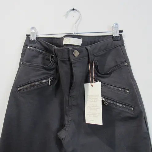 ZARA Mid Rise Power Strech Zipper Skinny Jeans Size (8)