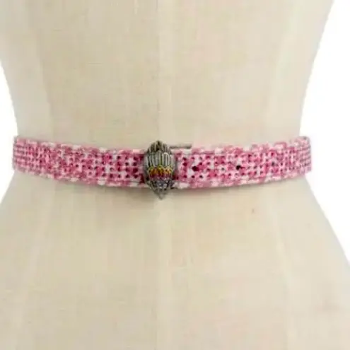 Kurt Geiger
Crystal Houndstooth Belt - Pink/Antique Brass Sz S/M