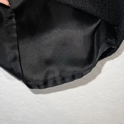 What Goes Around Comes Around x Anthropologie Black Buckle Detail Wool Dress XS