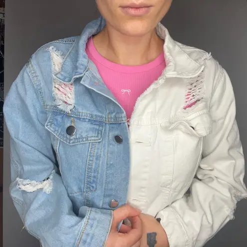 Boutique Two Tone Denim Jacket