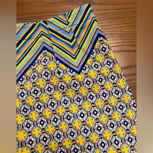 Maeve X Anthropologie Abstract Print High-Rise High-Waist Relaxed Shorts Size 10