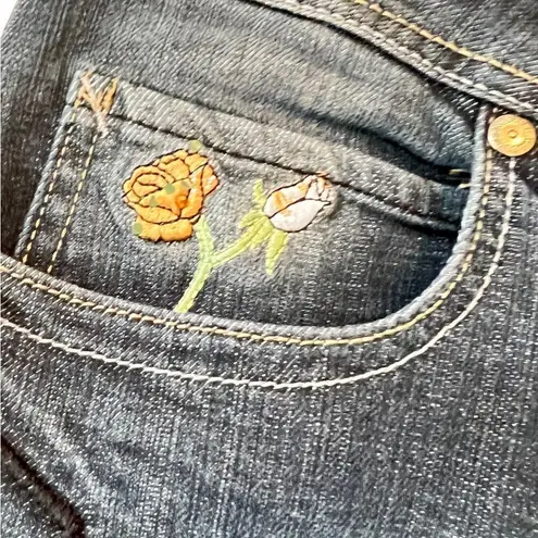 Pepe Jeans Rare London Embroidered Floral Heart and Snake Jeans