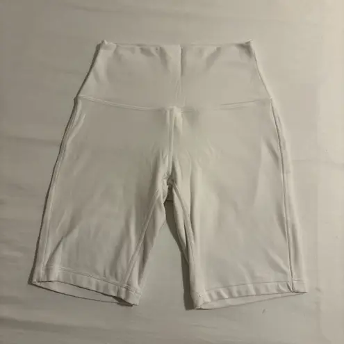 Lululemon  align biker shorts white size 4 - Image 3