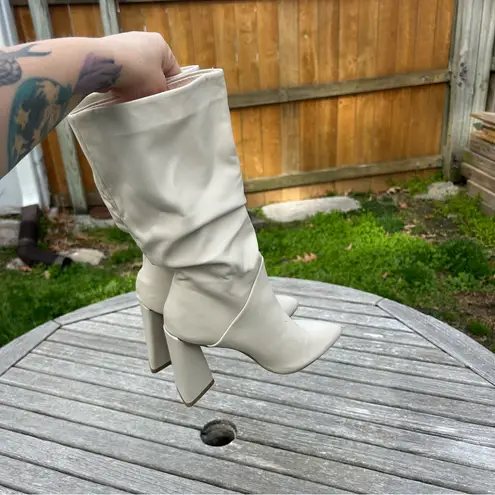 DV DOLCE VITA Women's Wandah Slouch Dress tall Boots Ivory White size 6