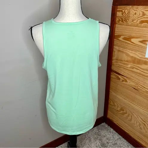 Nike Dri-Fit Green Blue Sleeveless Activewear Workout Muscle Tank Top Medium