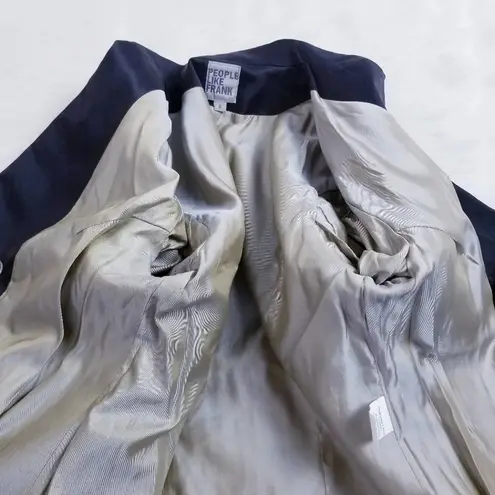 People Like Frank Pleated Black Blazer/Jacket Size 6