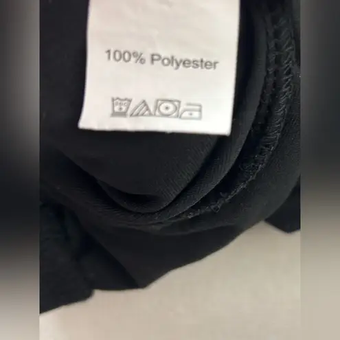 SheIn  2X Strapless Body Suit Black Draped Dress