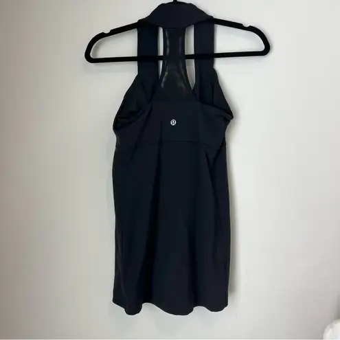 Lululemon  Black Scoop Neck Tank sz 8