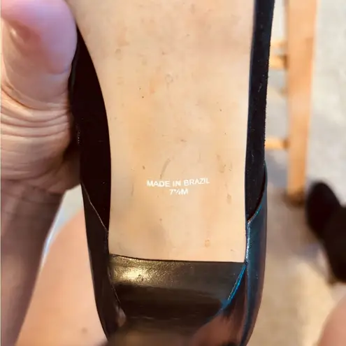 Matisse Black Heeled Boots Sleek Suede Design Size 7.5