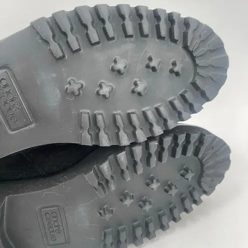 ANDRE ASSOUS Sock Boot Size 7 Sara Black Zebra Print NEW Leather Lug Sole NWOT