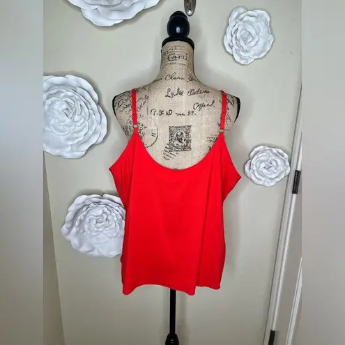 The Limited NWT  Red with Black Crochet Detailing Camisole, Brand New, Size 1X
