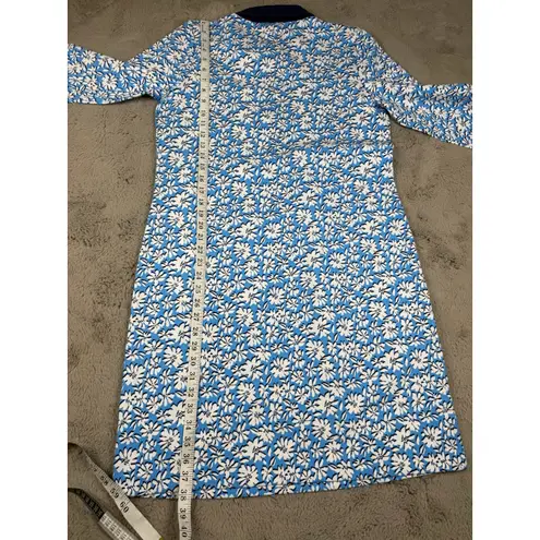 Lilly Pulitzer NWT‎  Ainslee Lunar Blue Palm Beach Petals 3/4 Sleeve Dress Size L