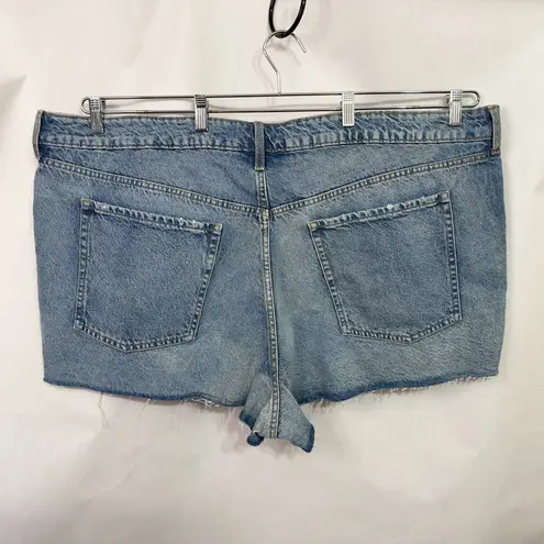 Old Navy  Plus Size 26 Denim Shorts Light Blue‎ Jean OG Straight High Rise 418