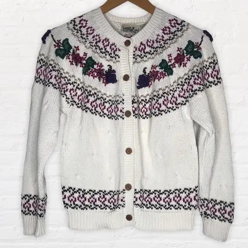 Northern Reflections vintage button up sweater Sm.