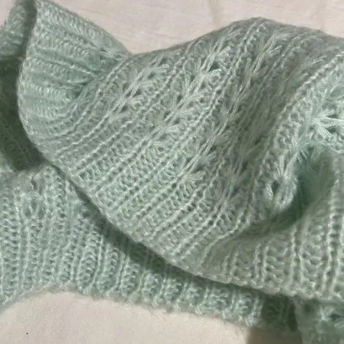 BP  Knit Sweater Infinity Scarf Mint Green