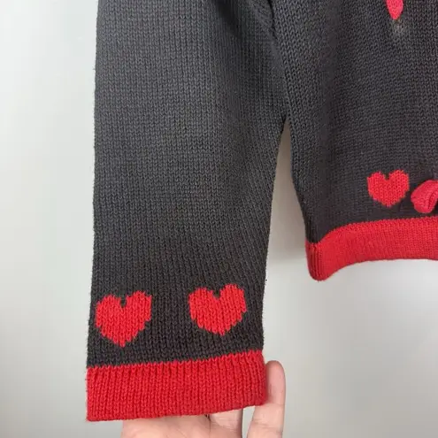 Vintage 1992 Eagles Eye Collection Holiday Sweater S Ugly Christmas Heart Retro