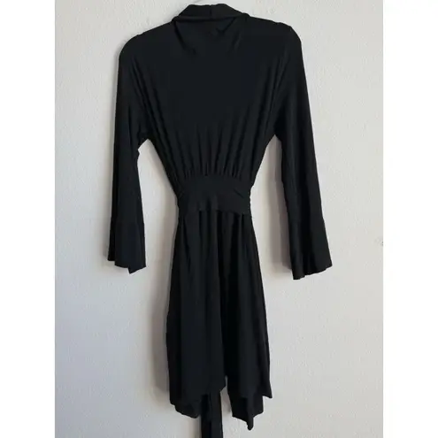 Soma Women's Cool Nights Short Robe Black Small/Medium