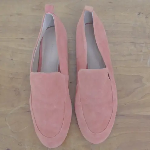 Banana Republic  Slight Wedge Salmon Colored Suede Loafers.