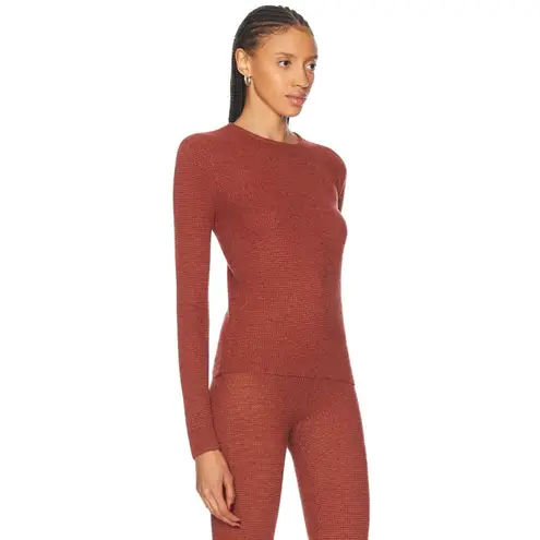 Fear of god ESSENTIALS Waffle Fitted Long Sleeve in Crimson X-Small New Womens
